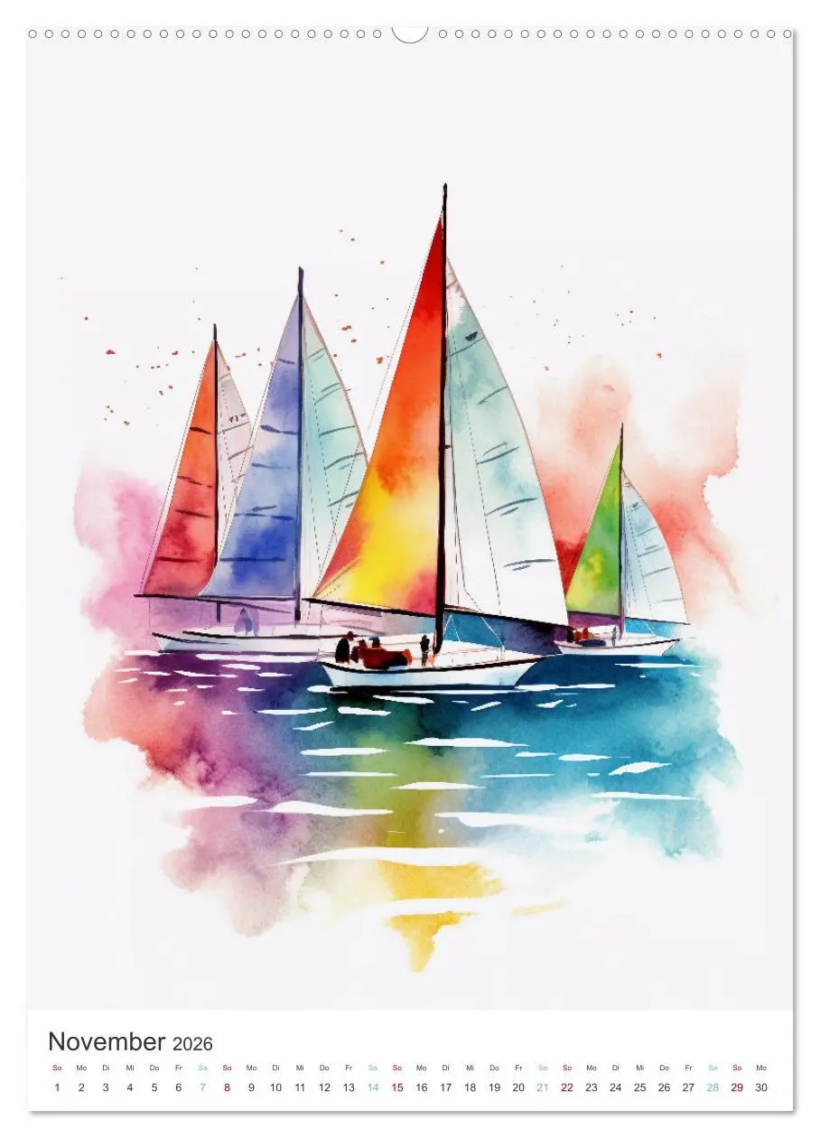 Bild: 9783516302080 | Segeln und Regatta (Wandkalender 2026 DIN A2 hoch), CALVENDO...