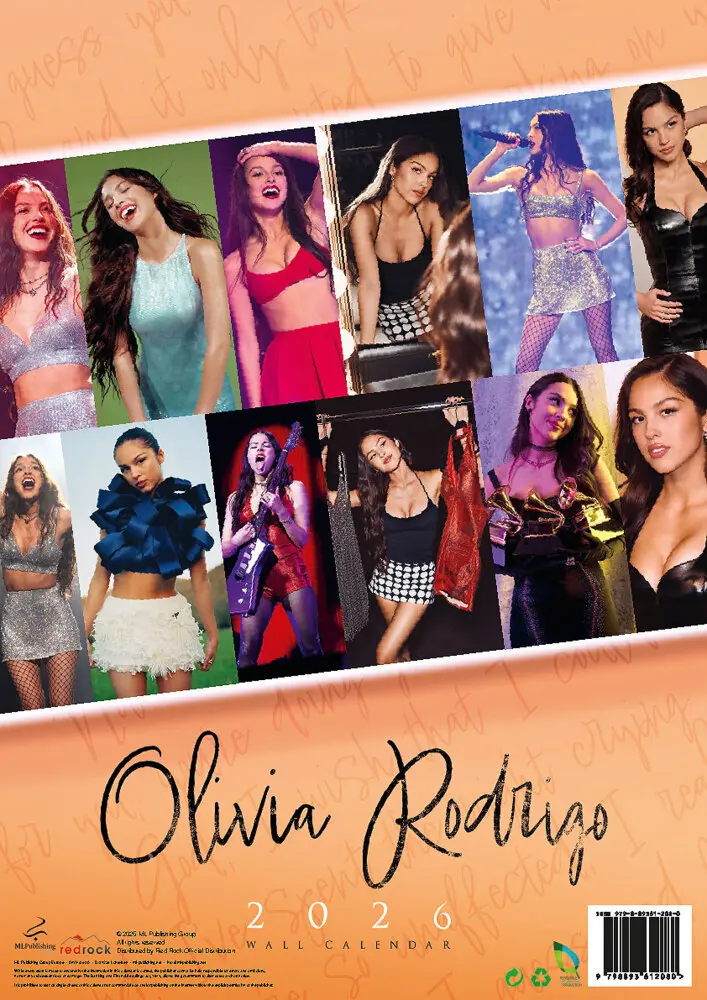 Bild: 9798893612080 | Olivia Rodrigo Kalender 2026 | Kalender | 14 S. | Deutsch | 2026