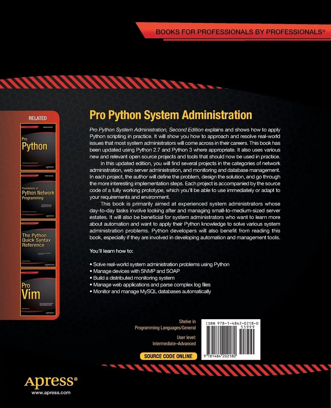Rückseite: 9781484202180 | Pro Python System Administration | Rytis Sileika | Taschenbuch | xxi