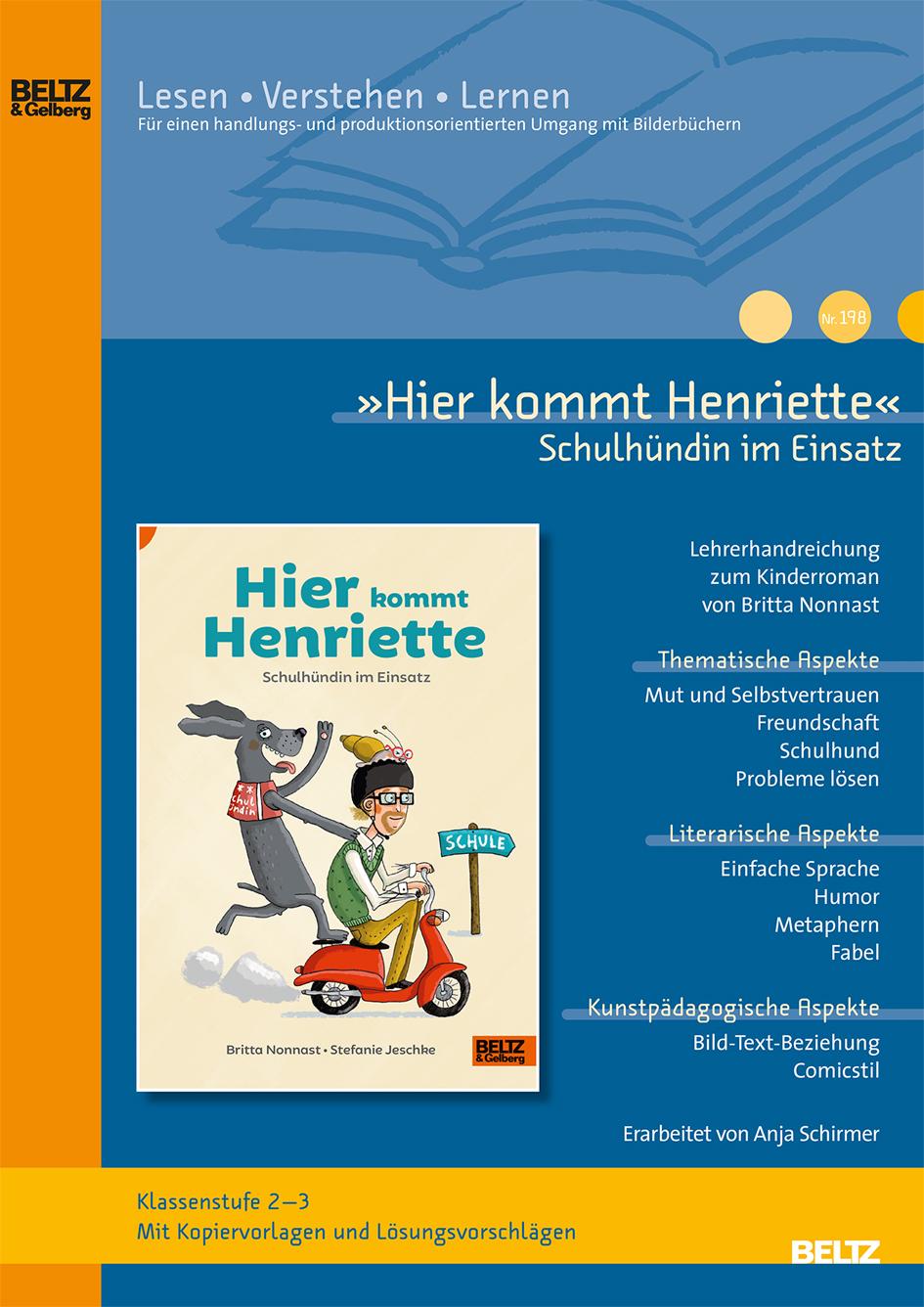 Cover: 9783407632180 | »Hier kommt Henriette Schulhündin im Einsatz« im Unterricht | 24 S.