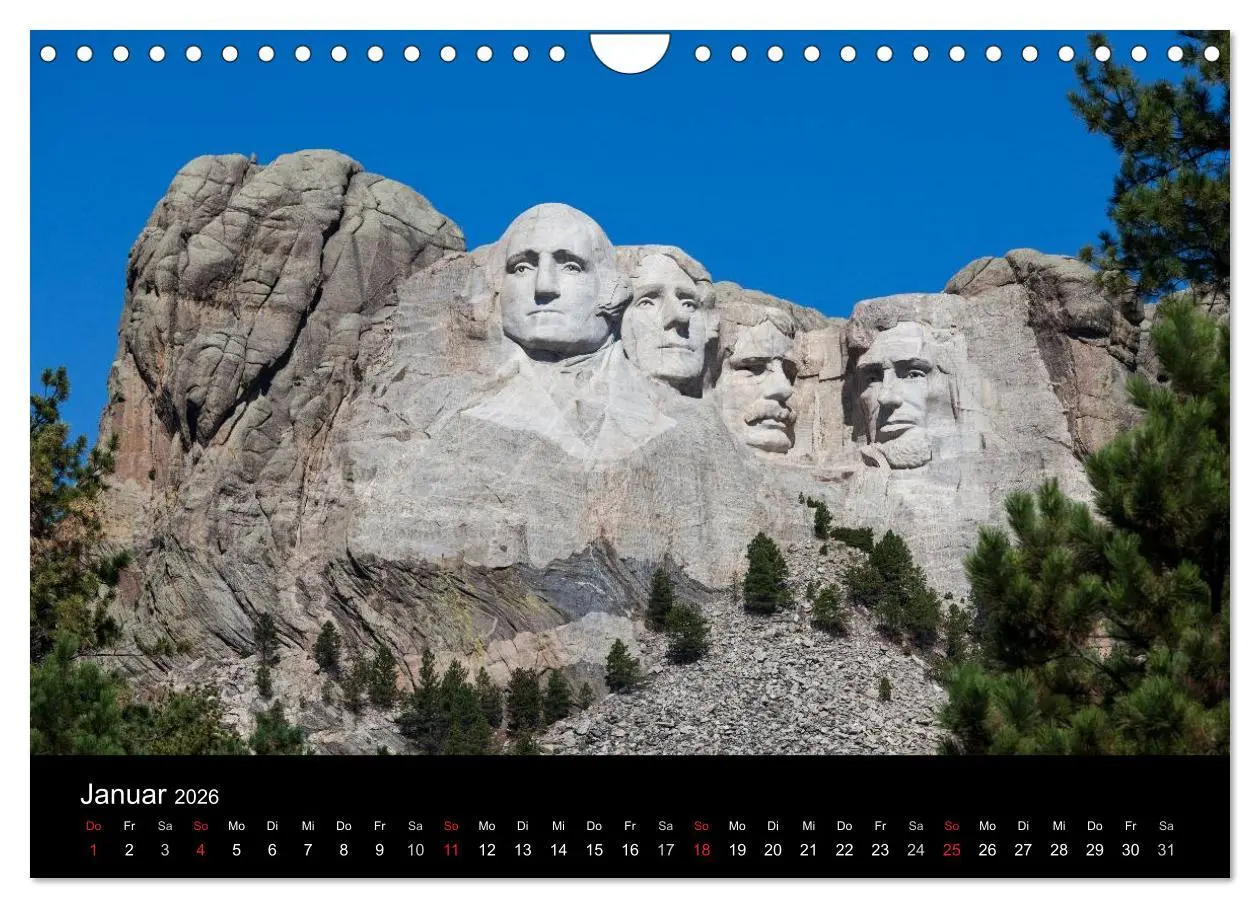 Bild: 9783516222180 | Wyoming &amp; South Dakota (Wandkalender 2026 DIN A4 quer), CALVENDO...