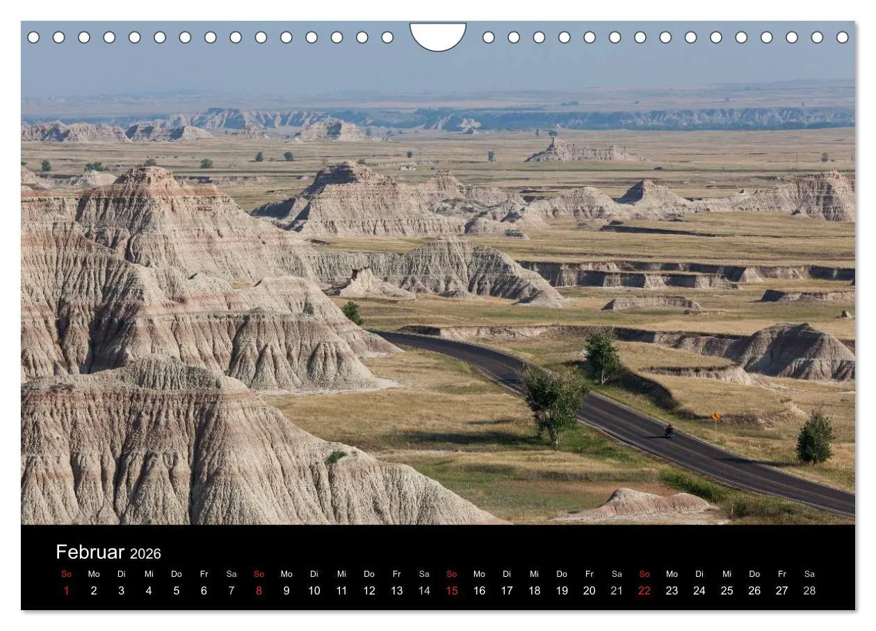 Bild: 9783516222180 | Wyoming &amp; South Dakota (Wandkalender 2026 DIN A4 quer), CALVENDO...