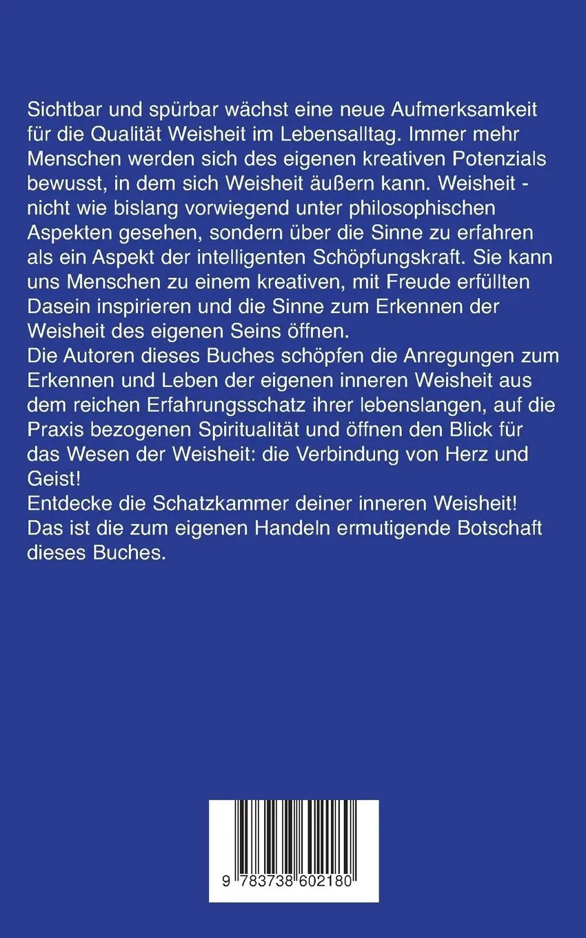 Rückseite: 9783738602180 | Weisheit | Wie sie das Leben bereichern kann | Bruno Martin (u. a.)