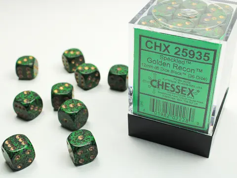Cover: 601982022280 | Speckled® 12mm d6 Golden Recon™ Dice Block™ (36 dice) | deutsch