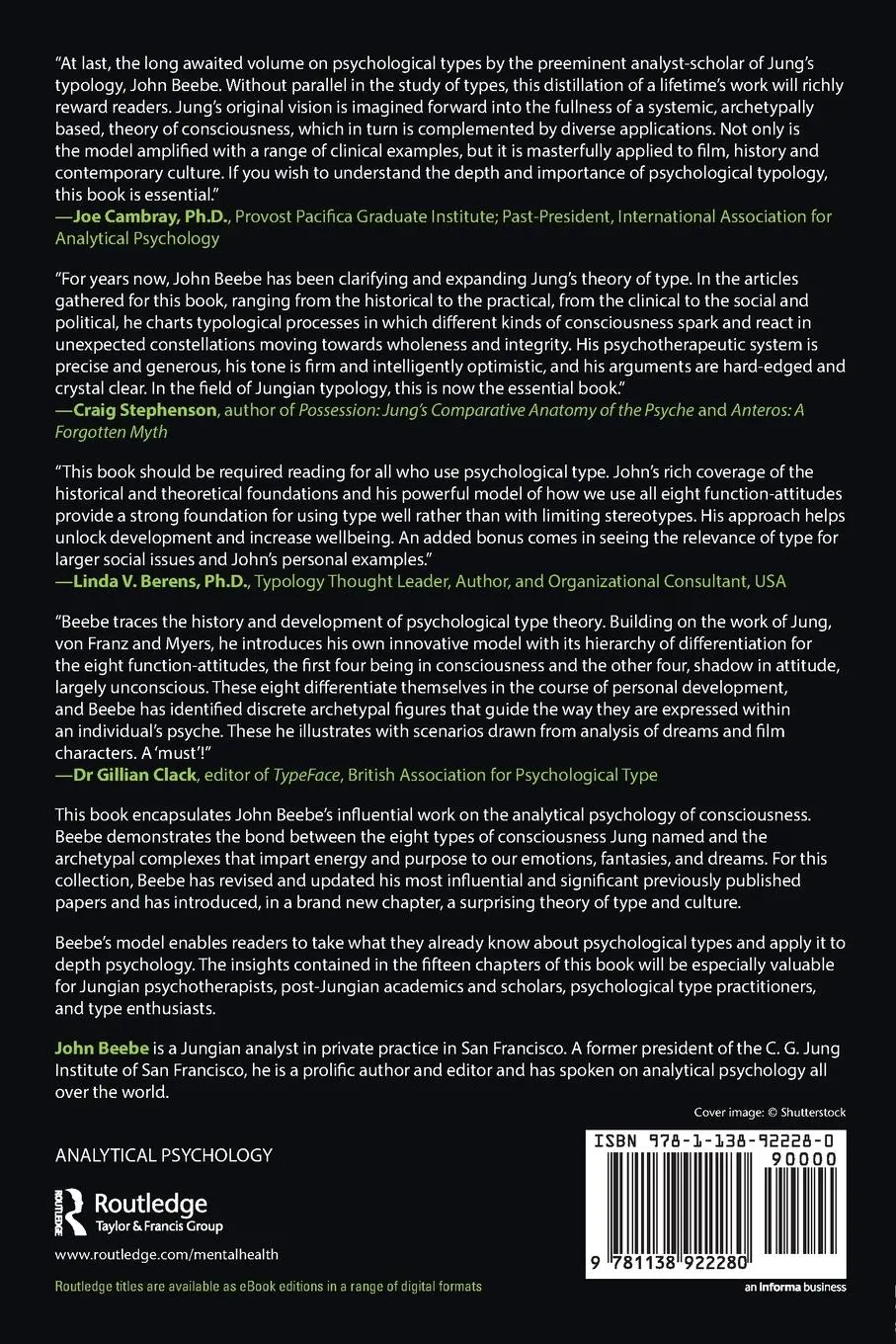 Rückseite: 9781138922280 | Energies and Patterns in Psychological Type | John Beebe | Taschenbuch