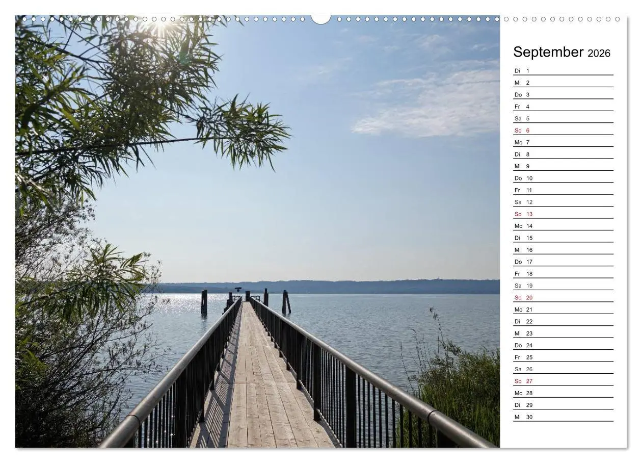 Bild: 9783457982280 | Seestärke - Der Ammersee (Wandkalender 2026 DIN A2 quer), CALVENDO...