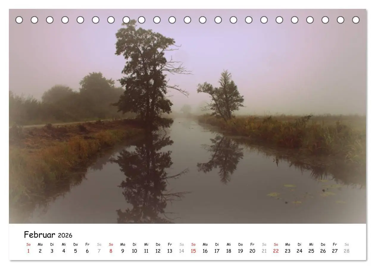 Bild: 9783516072280 | Unterwegs im Teufelsmoor (Tischkalender 2026 DIN A5 quer), CALVENDO...