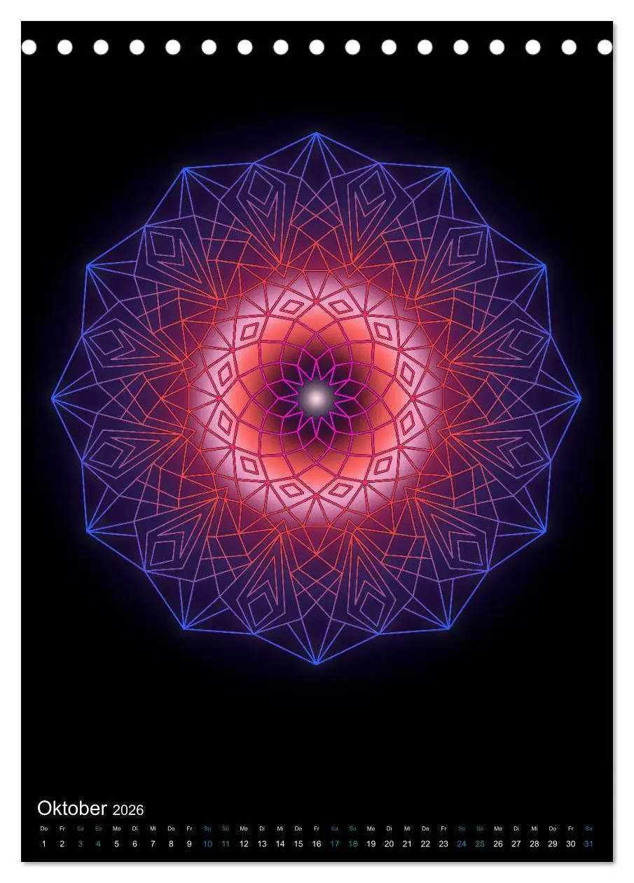 Bild: 9783516382280 | Mandala-Kalender 2026 (Tischkalender 2026 DIN A5 hoch), CALVENDO...