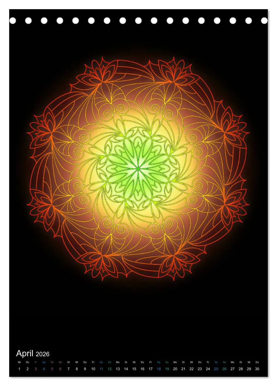 Bild: 9783516382280 | Mandala-Kalender 2026 (Tischkalender 2026 DIN A5 hoch), CALVENDO...