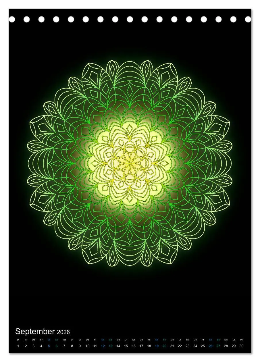 Bild: 9783516382280 | Mandala-Kalender 2026 (Tischkalender 2026 DIN A5 hoch), CALVENDO...