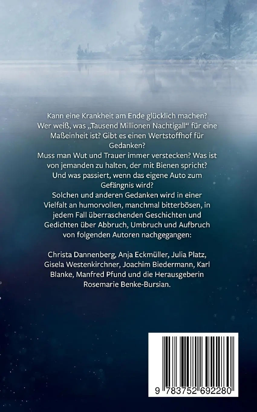 Rückseite: 9783752692280 | Abbruch Umbruch Aufbruch | Kurzgeschichten-Anthologien | Taschenbuch