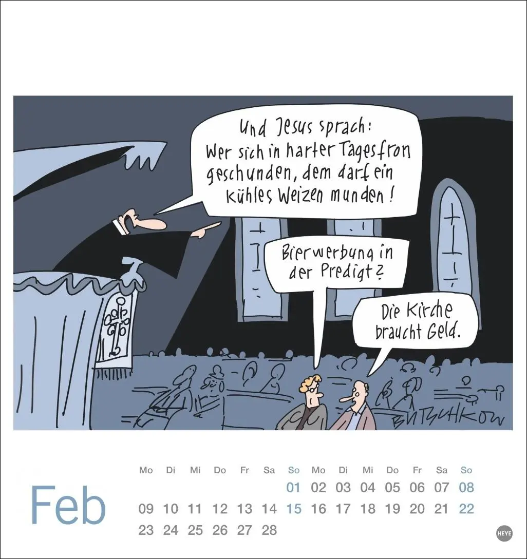 Bild: 9783756412280 | Peter Butschkow: Bier her Postkartenkalender 2026 | Peter Butschkow