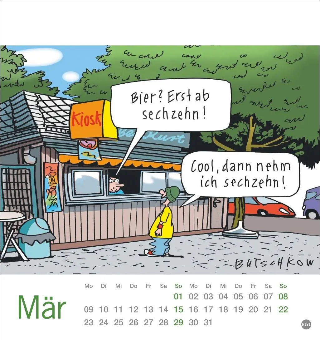 Bild: 9783756412280 | Peter Butschkow: Bier her Postkartenkalender 2026 | Peter Butschkow