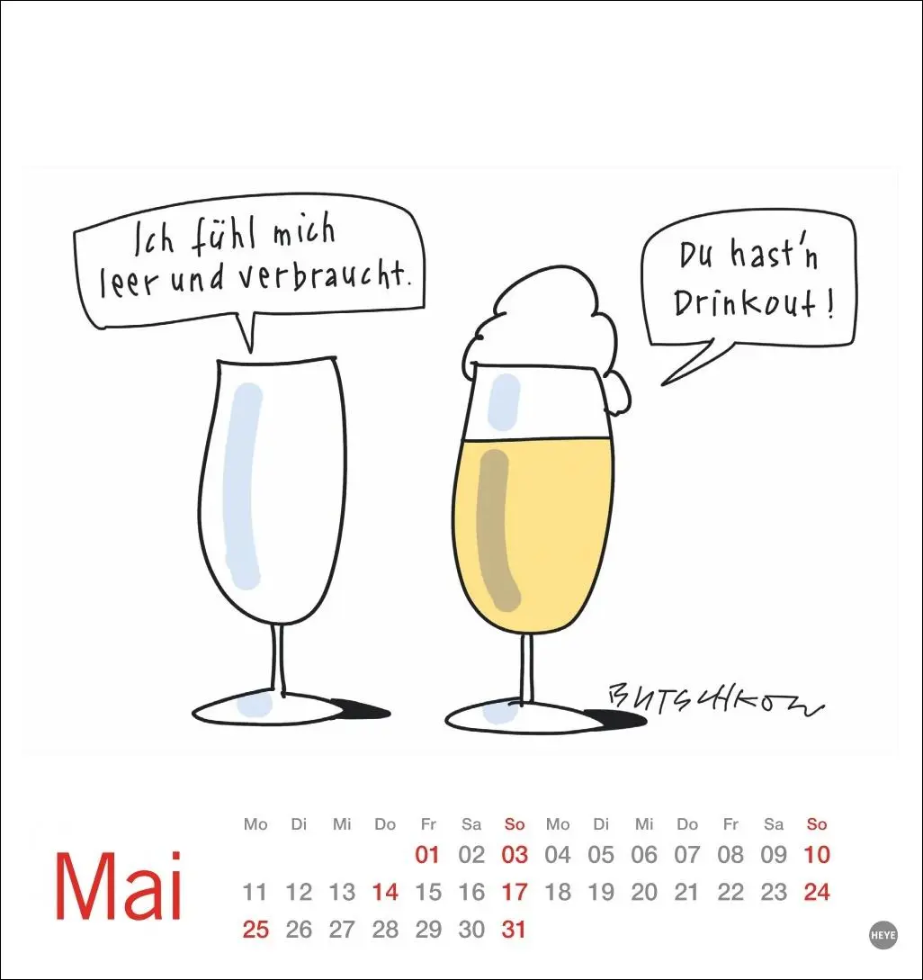 Bild: 9783756412280 | Peter Butschkow: Bier her Postkartenkalender 2026 | Peter Butschkow