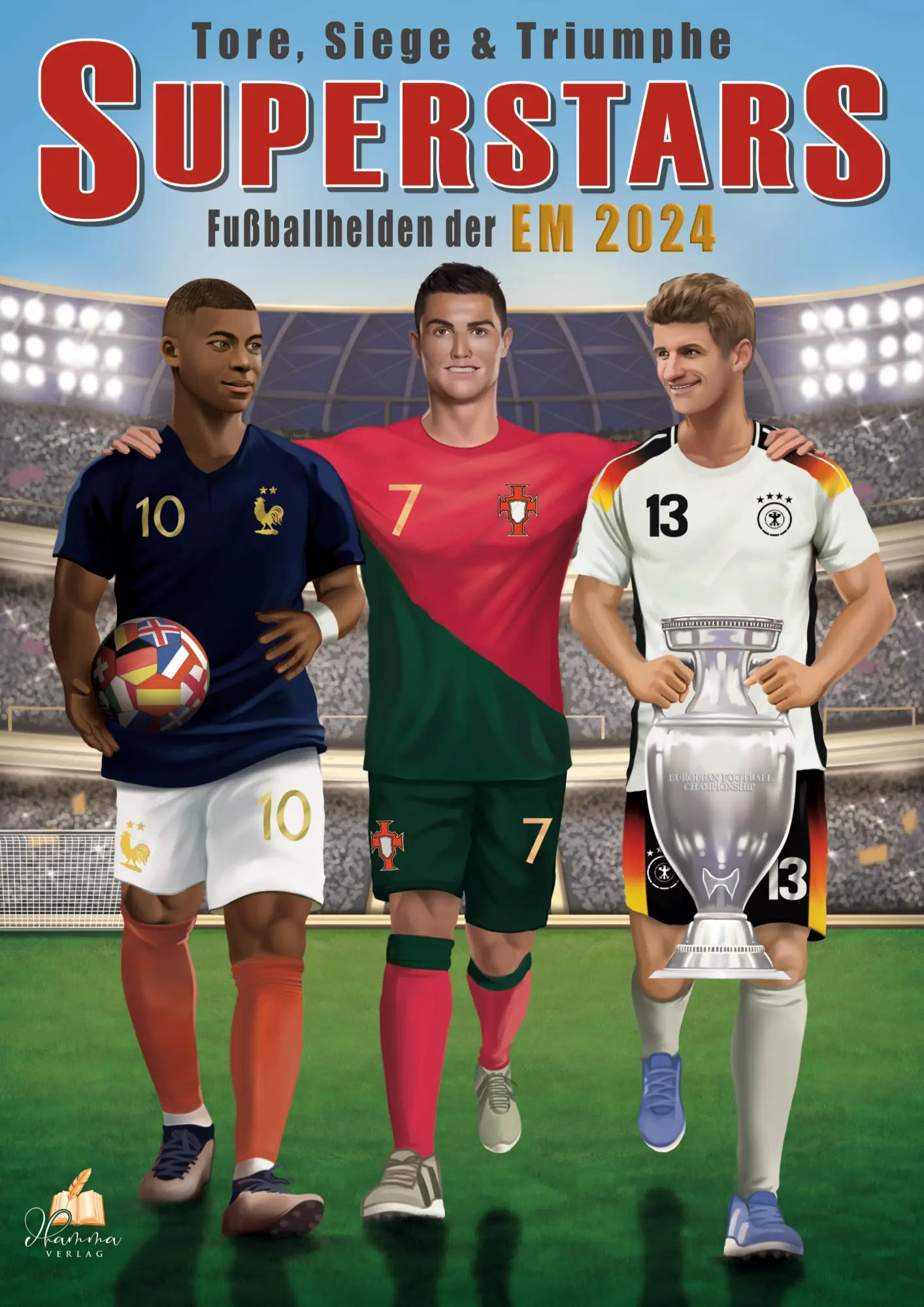 Cover: 9783986572280 | Fußball Malbuch - Tore, Siege &amp; Triumphe SUPERSTARS Fußballhelden...