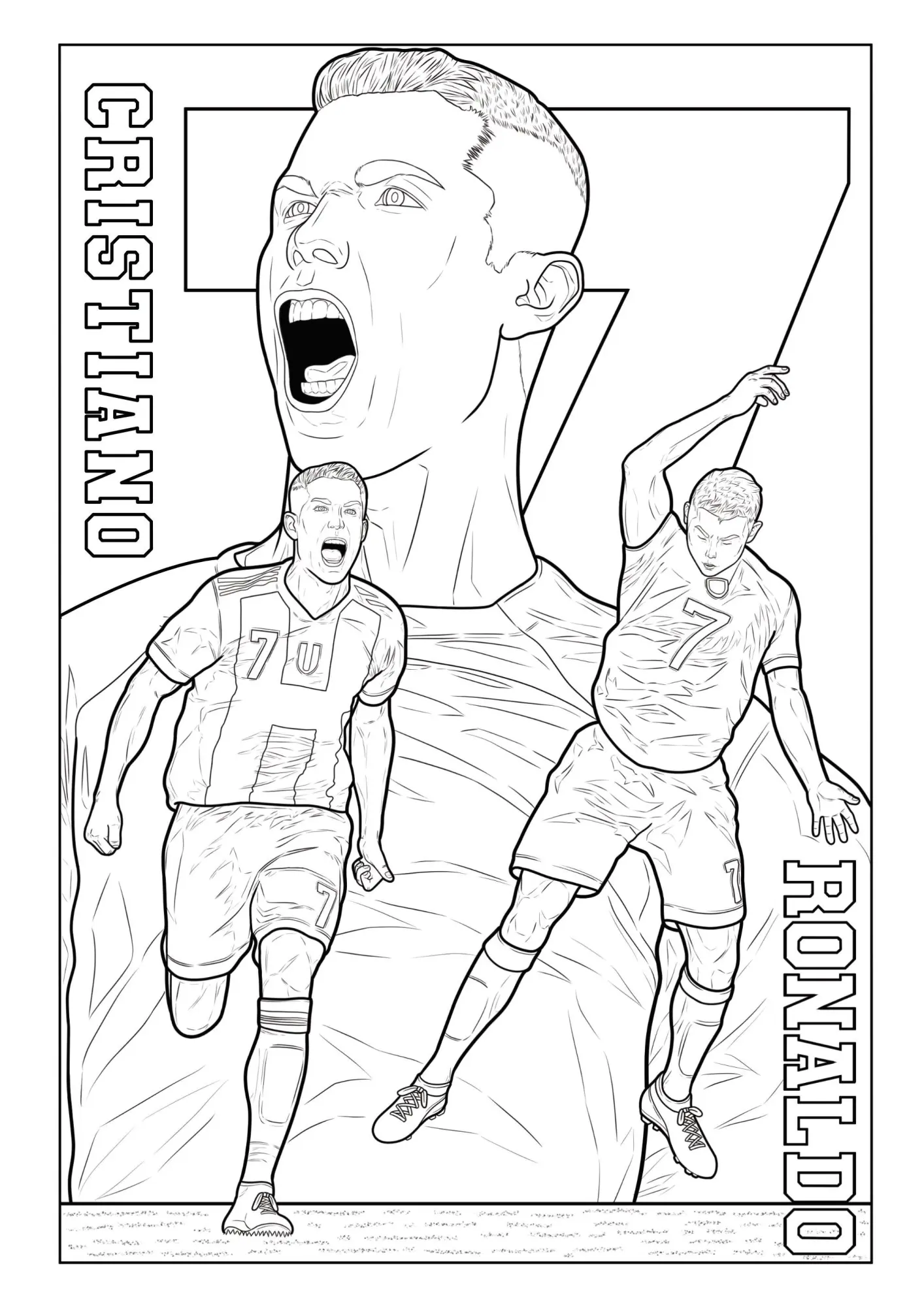 Bild: 9783986572280 | Fußball Malbuch - Tore, Siege &amp; Triumphe SUPERSTARS Fußballhelden...