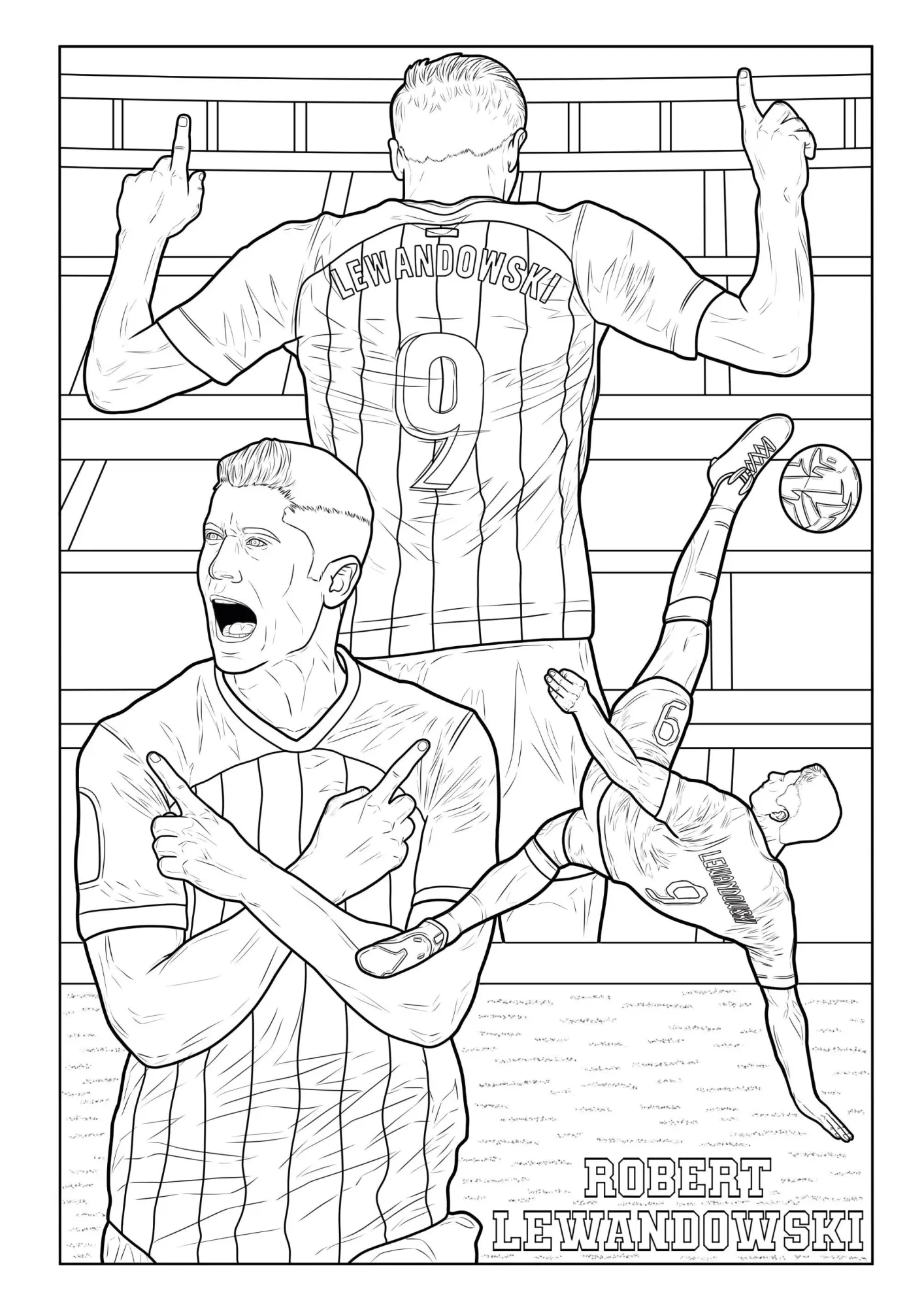Bild: 9783986572280 | Fußball Malbuch - Tore, Siege &amp; Triumphe SUPERSTARS Fußballhelden...