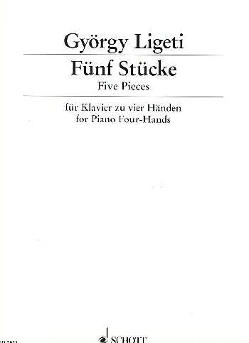 Cover: 9790001082280 | Fünf Stücke | Klavier 4-händig. | György Ligeti | Buch | 29 S. | 1999