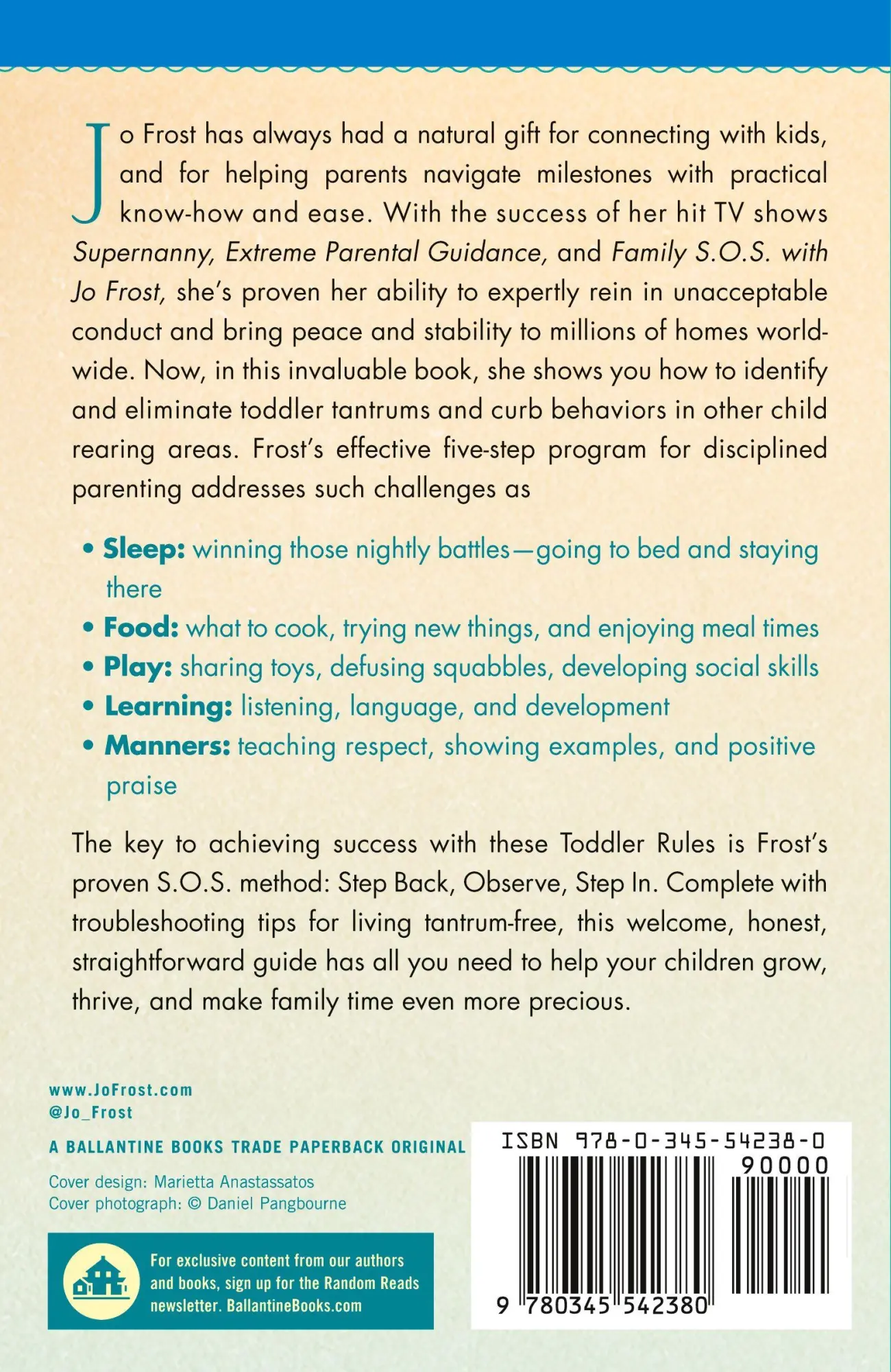 Rückseite: 9780345542380 | Jo Frost's Toddler Rules | Jo Frost | Taschenbuch | Englisch | 2014