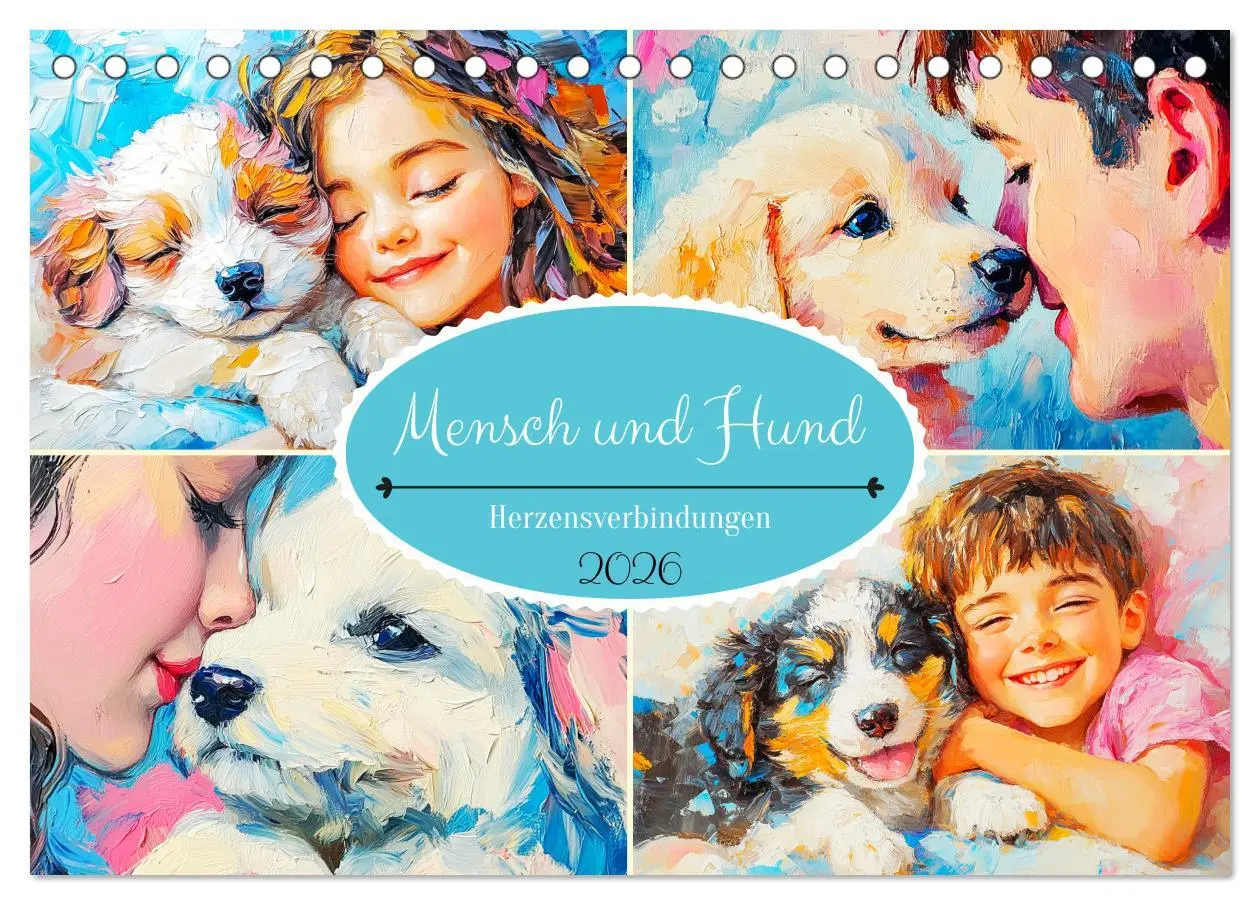 Cover: 9783457352380 | Mensch und Hund. Herzensverbindungen (Tischkalender 2026 DIN A5...