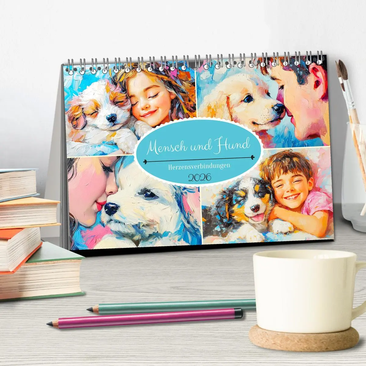 Bild: 9783457352380 | Mensch und Hund. Herzensverbindungen (Tischkalender 2026 DIN A5...