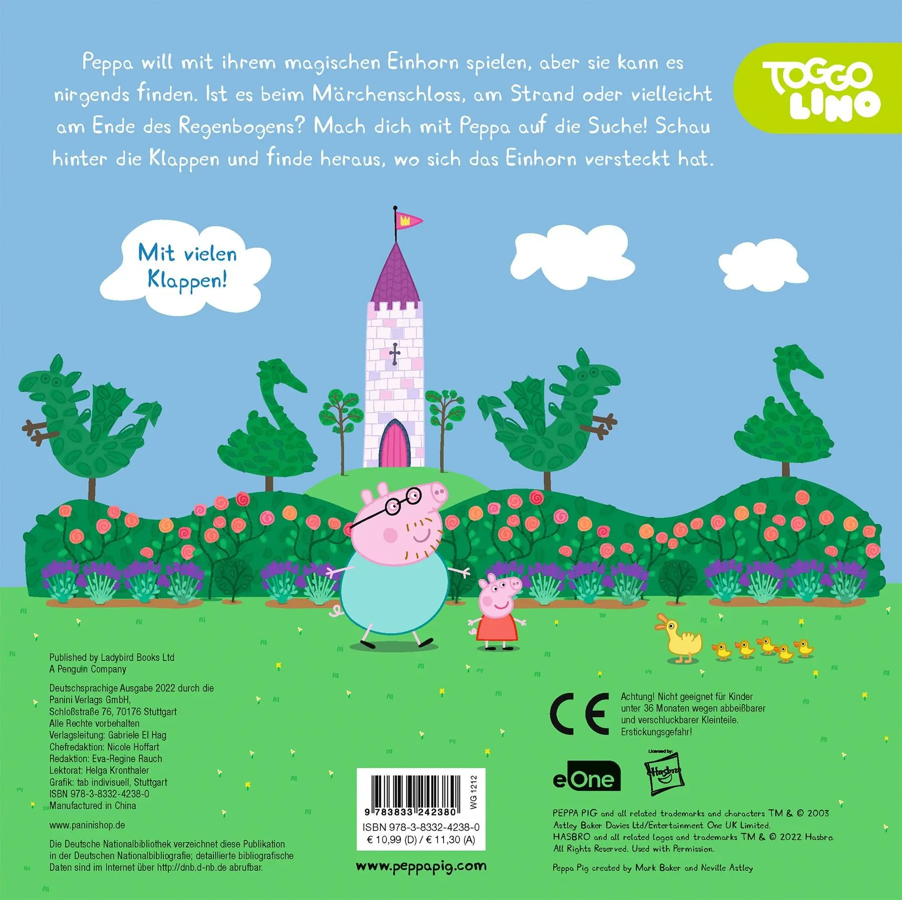 Rückseite: 9783833242380 | Peppa Pig: Wo ist Peppas magisches Einhorn? | Panini | Buch | 12 S.