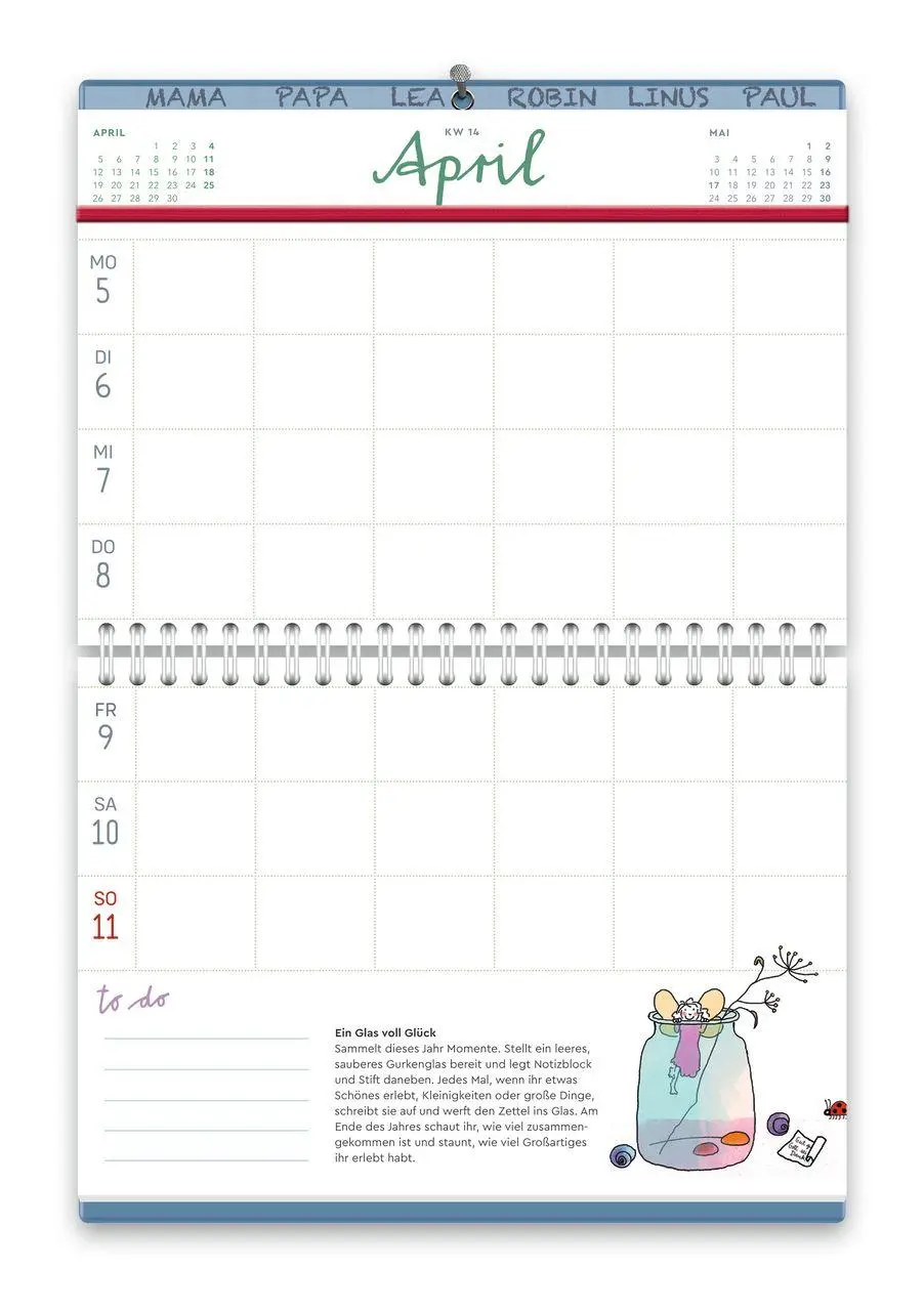 Bild: 9783961572380 | vergissmeinnicht 2027 - Der Familienkalender für Hand und Wand | 2027
