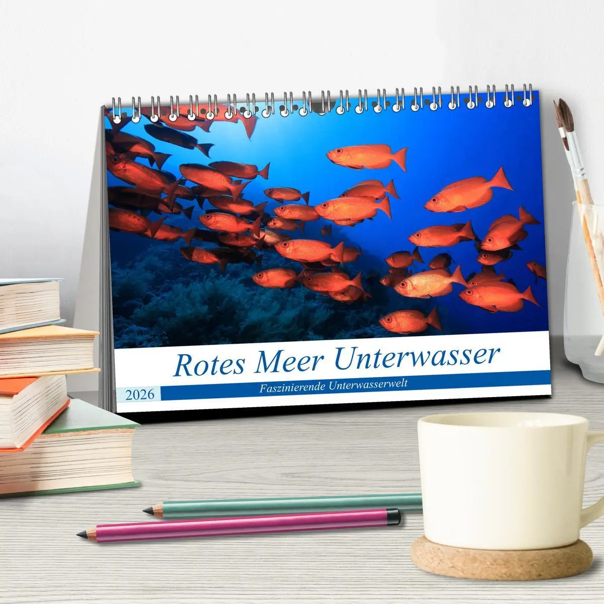 Bild: 9783457722480 | Rotes Meer Unterwasser (Tischkalender 2026 DIN A5 quer), CALVENDO...