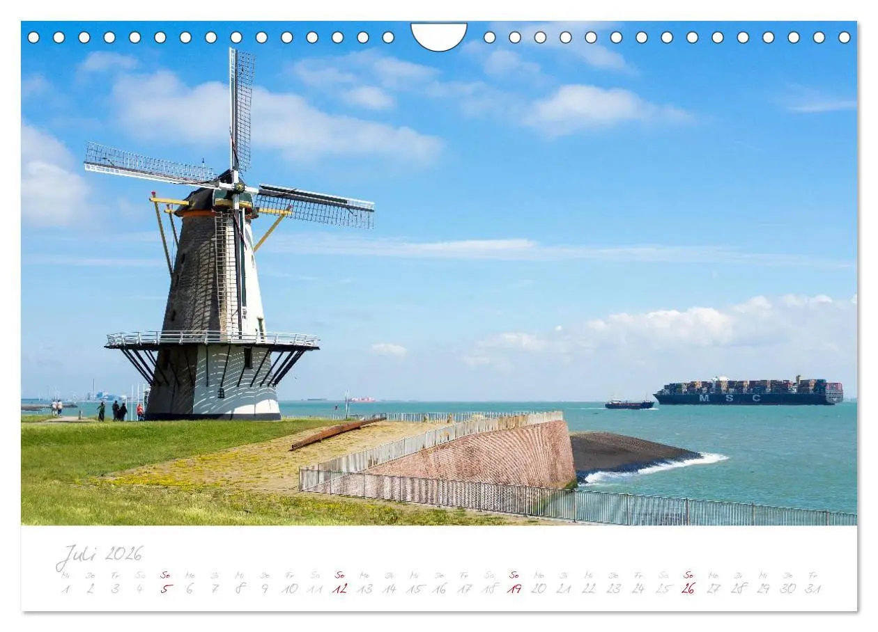 Bild: 9783516122480 | Zeeland (Wandkalender 2026 DIN A4 quer), CALVENDO Monatskalender