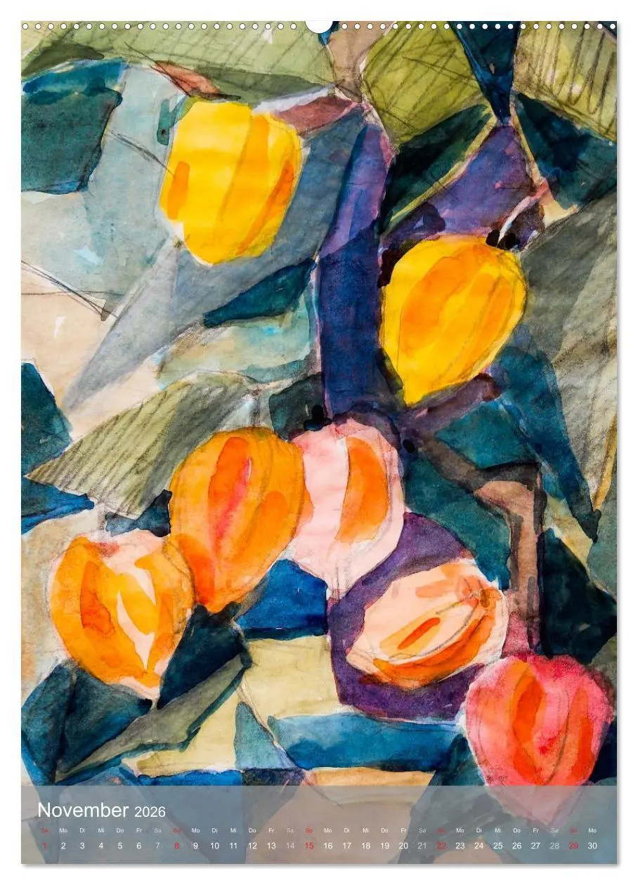 Bild: 9783516432480 | Karl Sock Blumenaquarelle (Wandkalender 2026 DIN A2 hoch), CALVENDO...
