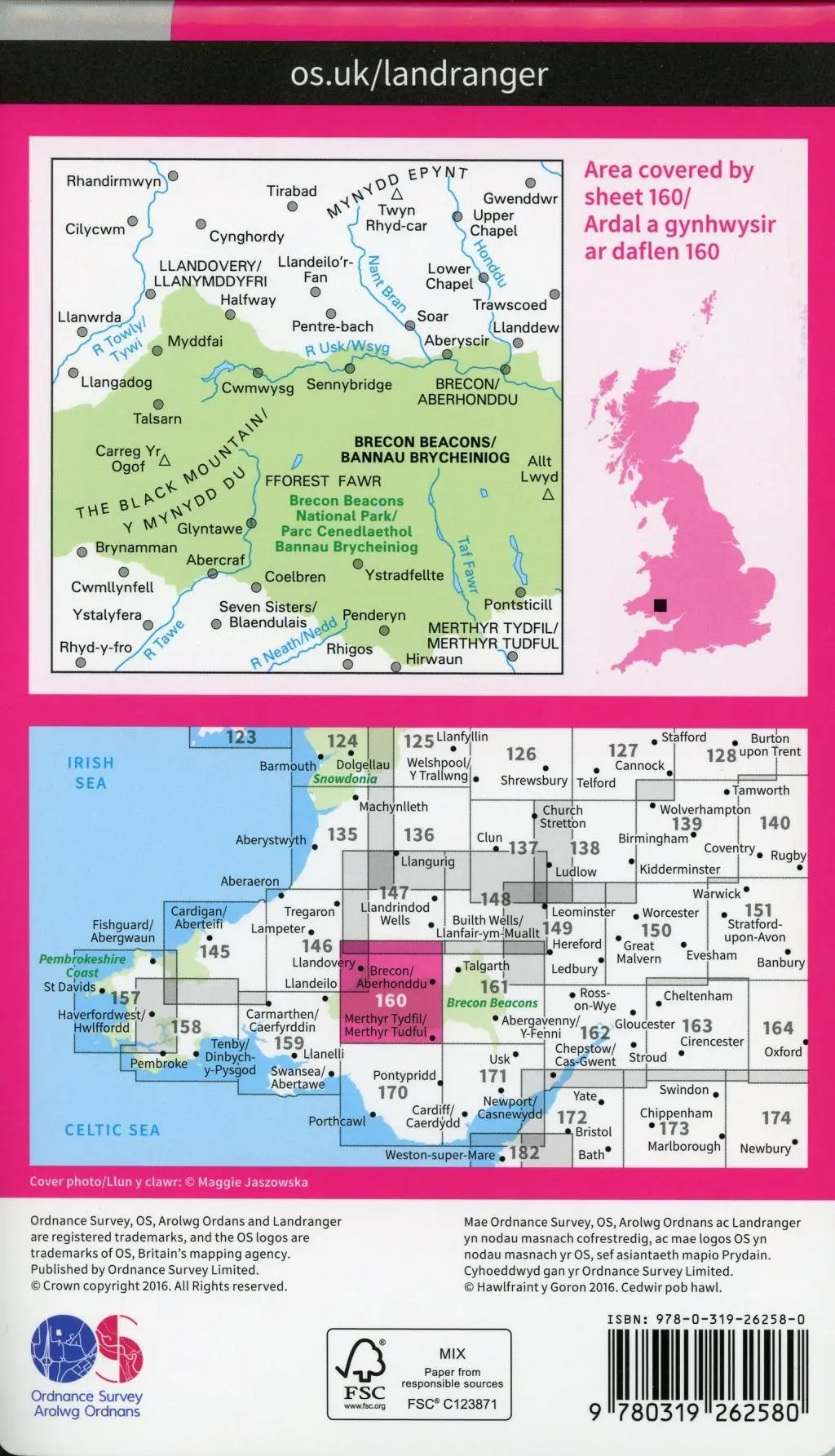 Bild: 9780319262580 | Brecon Beacons | Ordnance Survey | (Land-)Karte | Karte/Landkarte