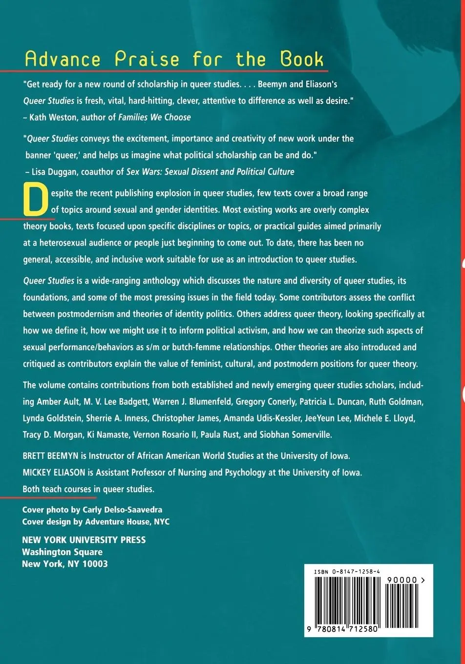 Rückseite: 9780814712580 | Queer Studies | A Lesbian, Gay, Bisexual, and Transgender Anthology