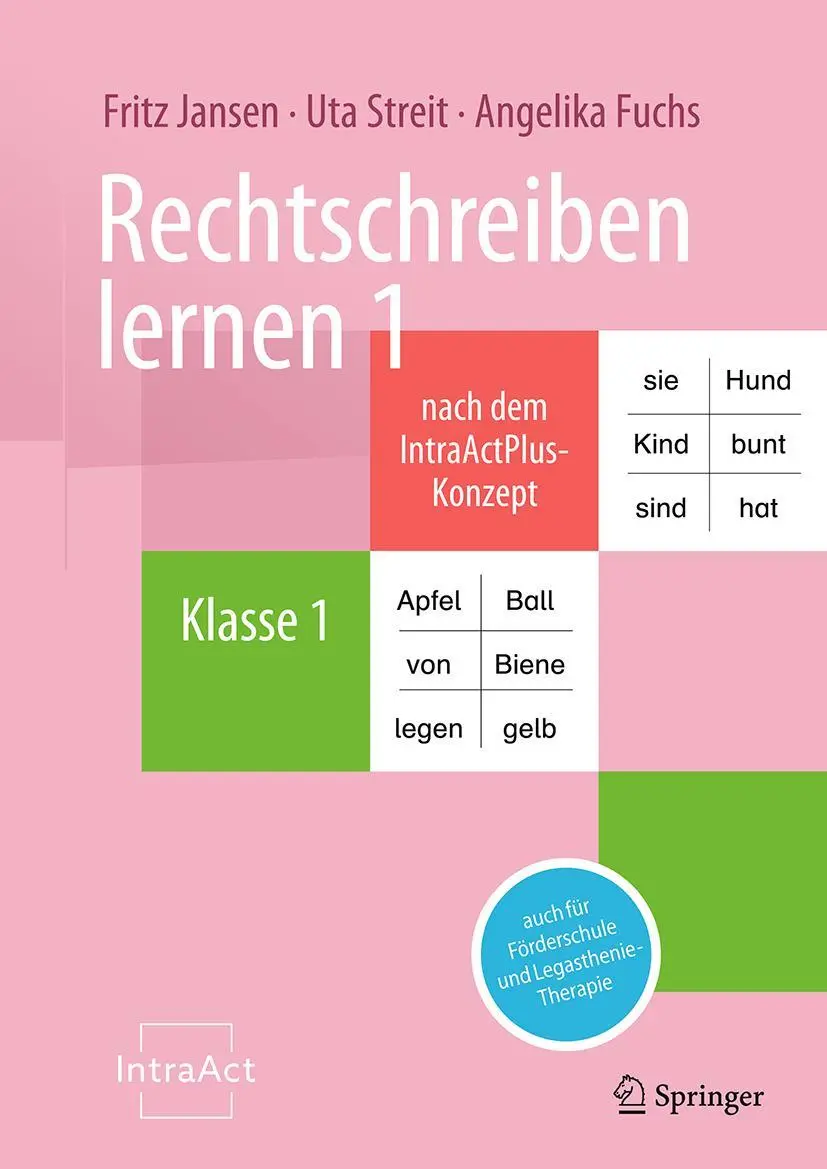 Cover: 9783662712580 | Rechtschreiben lernen 1 nach dem IntraActPlus-Konzept | Jansen (u. a.)