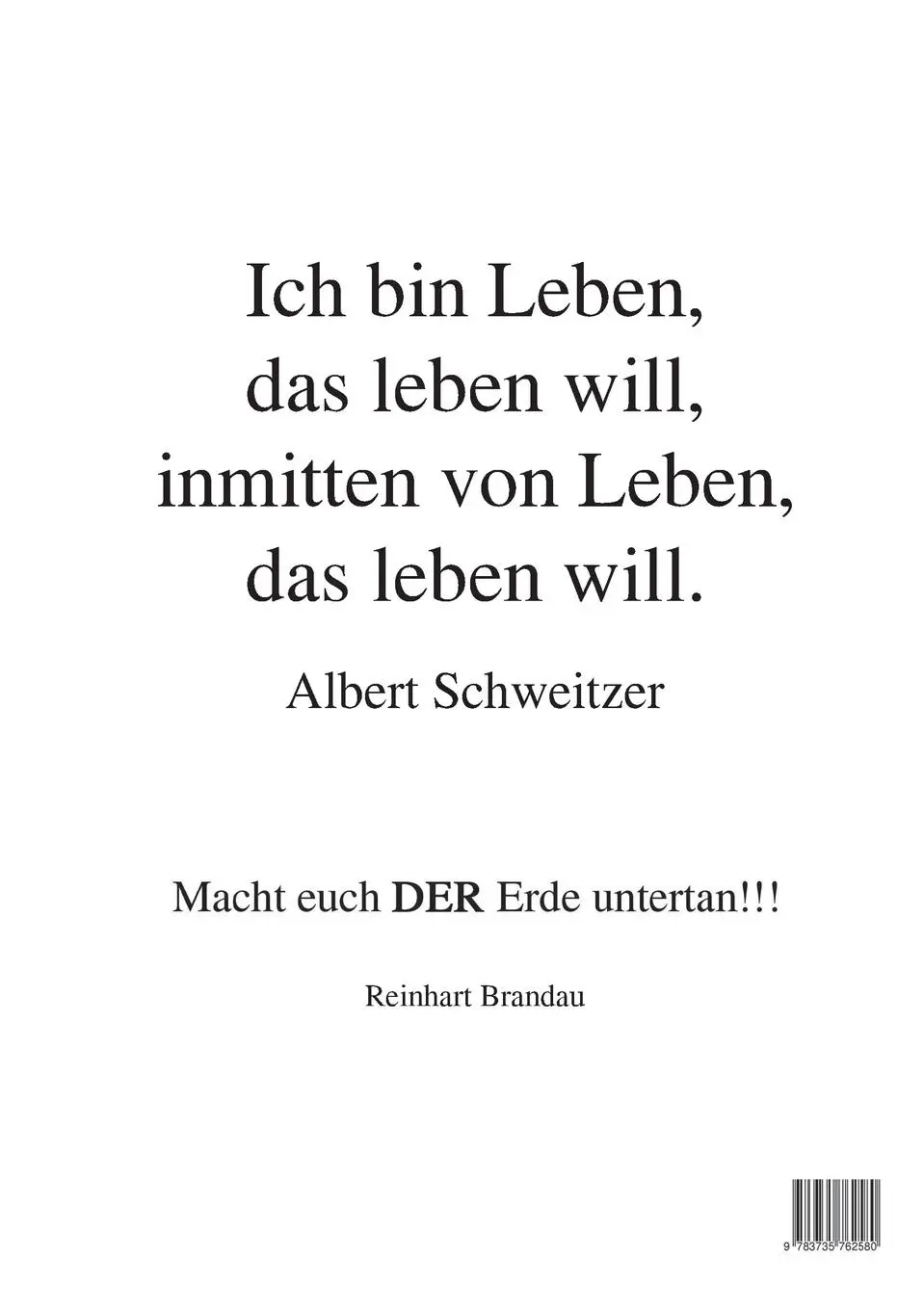 Rückseite: 9783735762580 | Seele finden | Reinhart Brandau | Taschenbuch | 88 S. | Deutsch | 2014