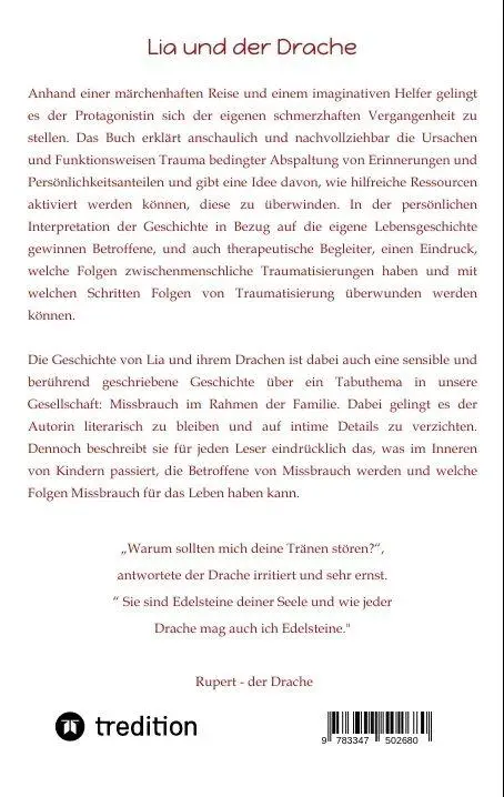 Rückseite: 9783347502680 | Lia und der Drache | Ela A. Herz | Taschenbuch | 132 S. | Deutsch