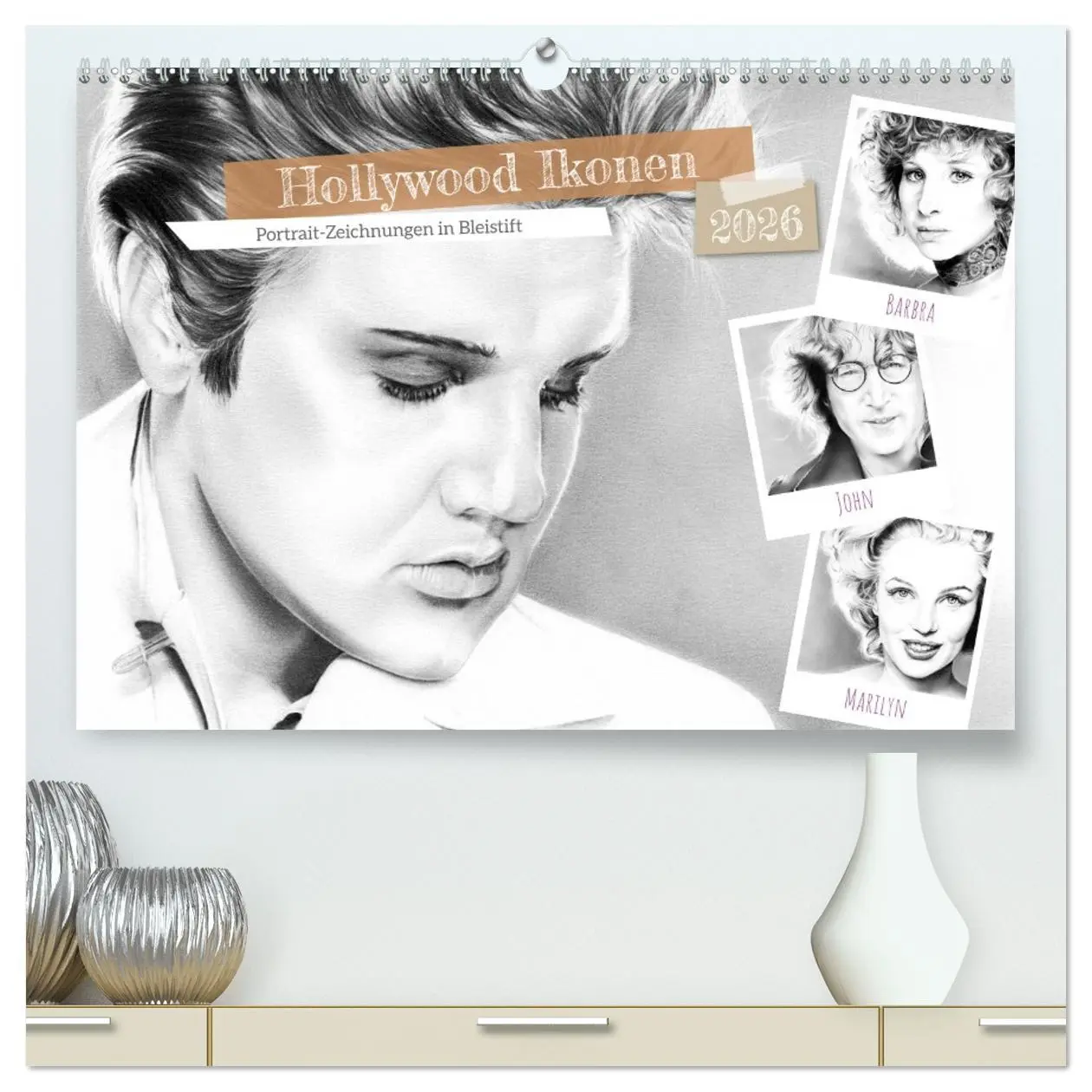 Cover: 9783457942680 | Hollywood Ikonen in Bleistift (hochwertiger Premium Wandkalender...