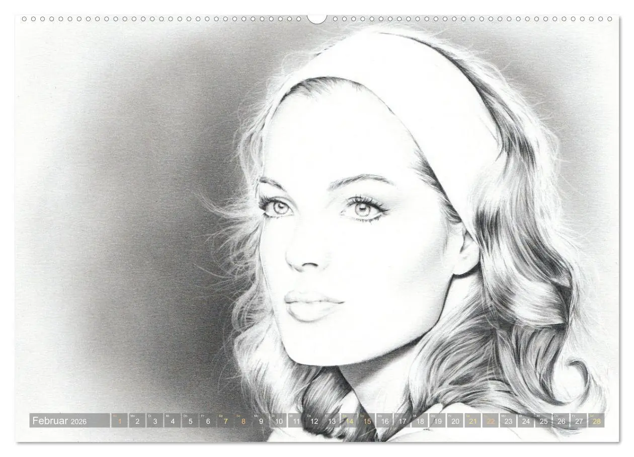 Bild: 9783457942680 | Hollywood Ikonen in Bleistift (hochwertiger Premium Wandkalender...