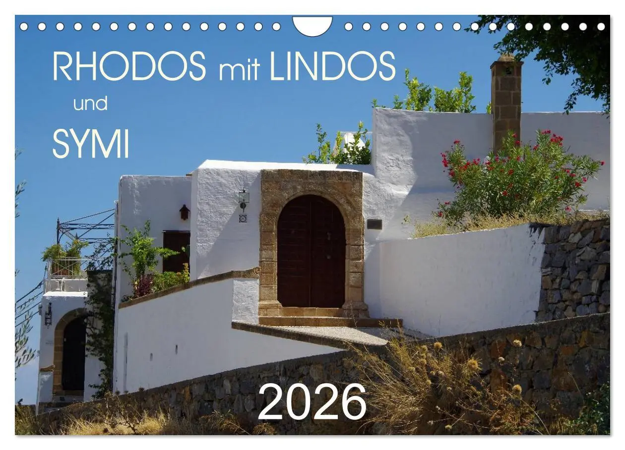 Cover: 9783516102680 | Rhodos mit Lindos und Symi (Wandkalender 2026 DIN A4 quer),...