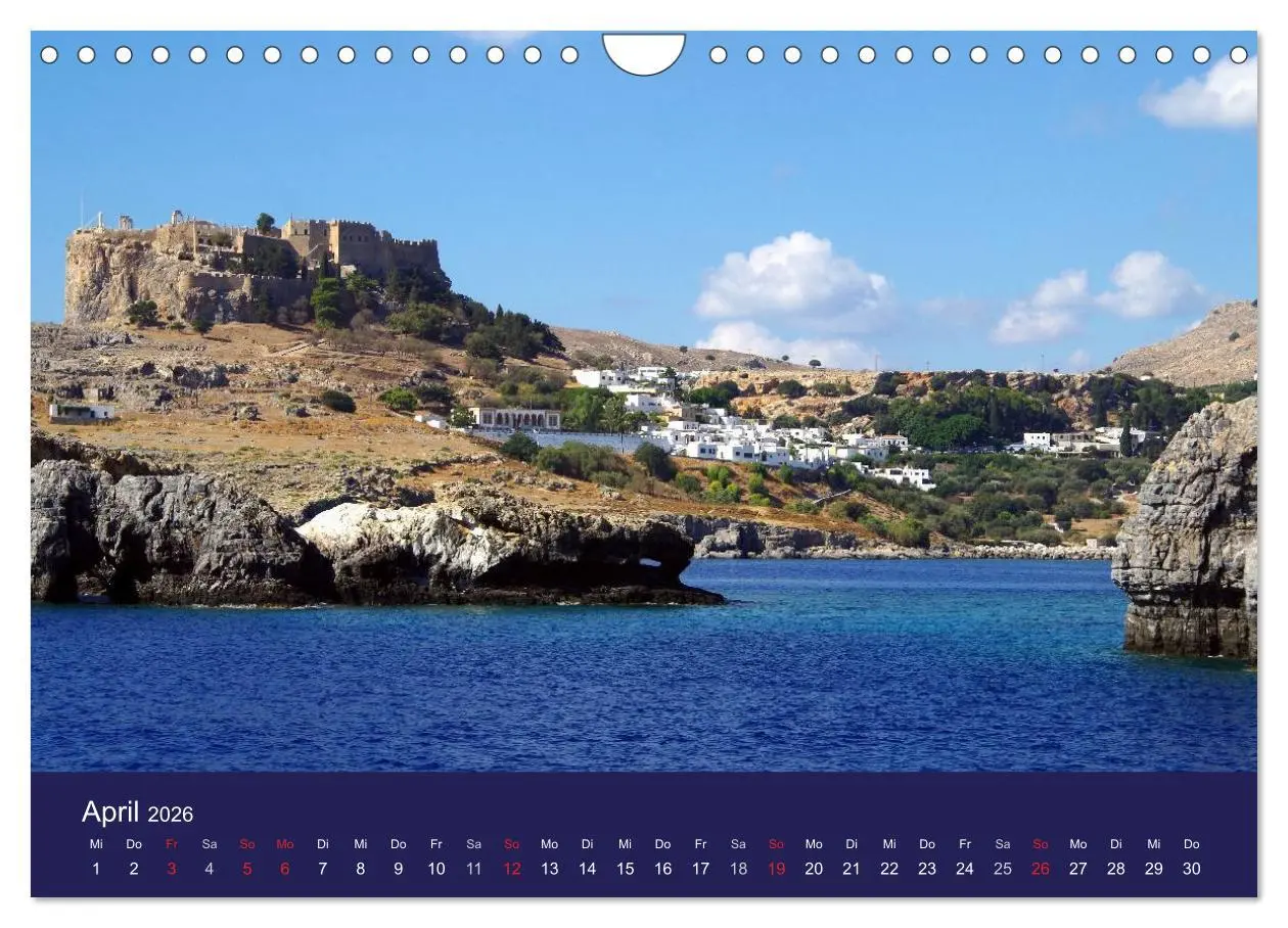 Bild: 9783516102680 | Rhodos mit Lindos und Symi (Wandkalender 2026 DIN A4 quer),...