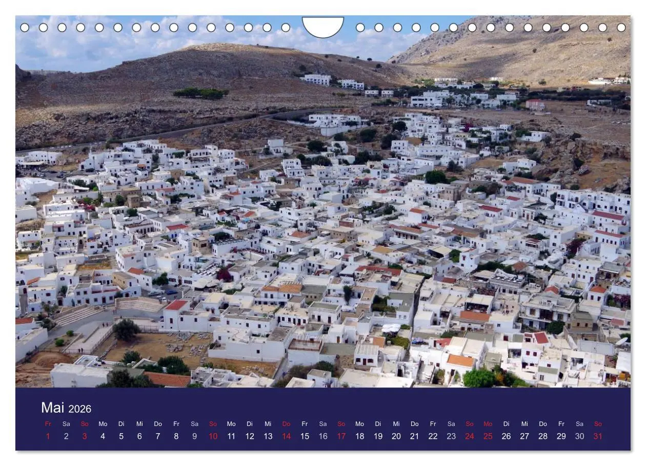 Bild: 9783516102680 | Rhodos mit Lindos und Symi (Wandkalender 2026 DIN A4 quer),...