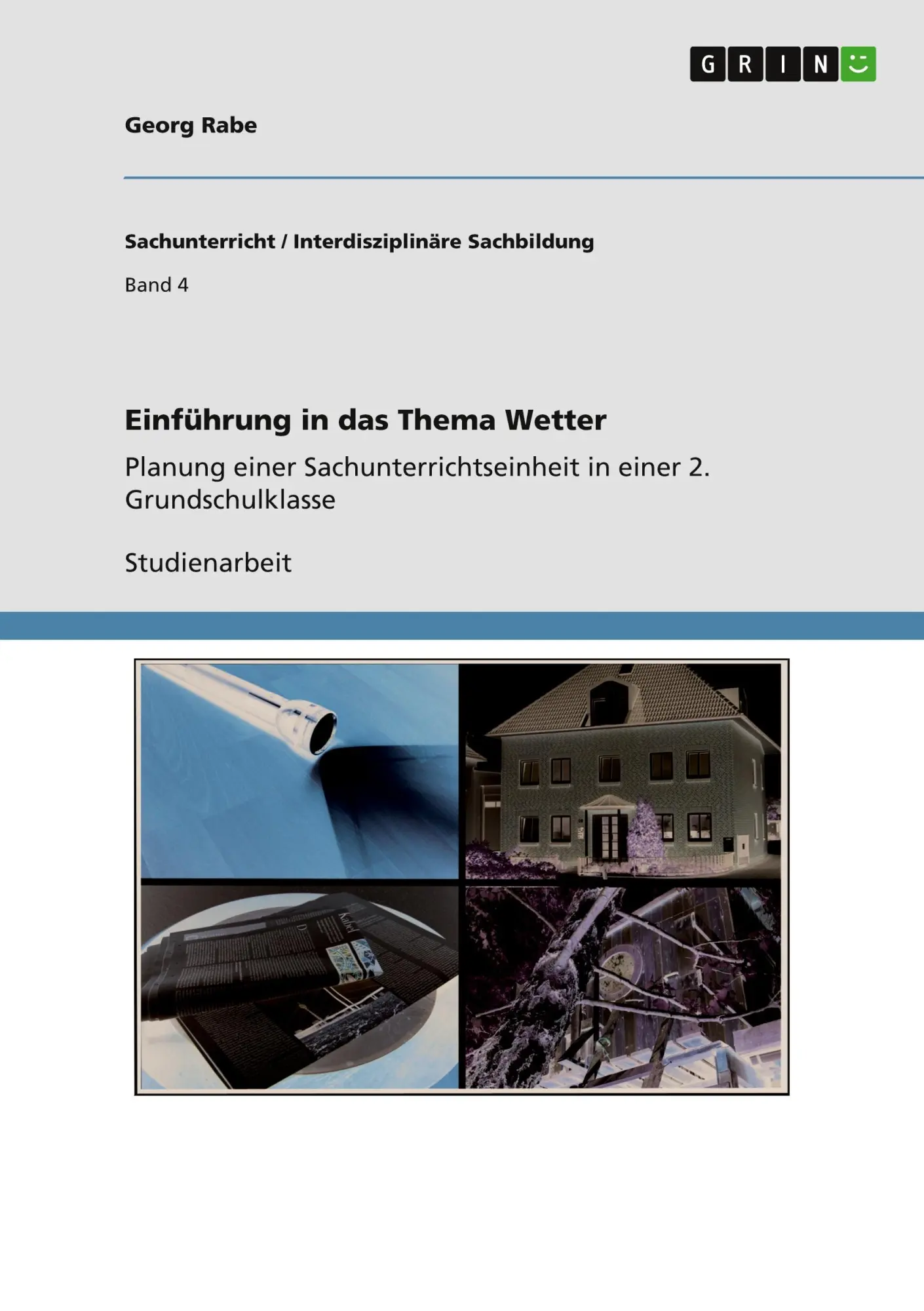 Cover: 9783640852680 | Einführung in das Thema Wetter | Georg Rabe | Taschenbuch | Paperback