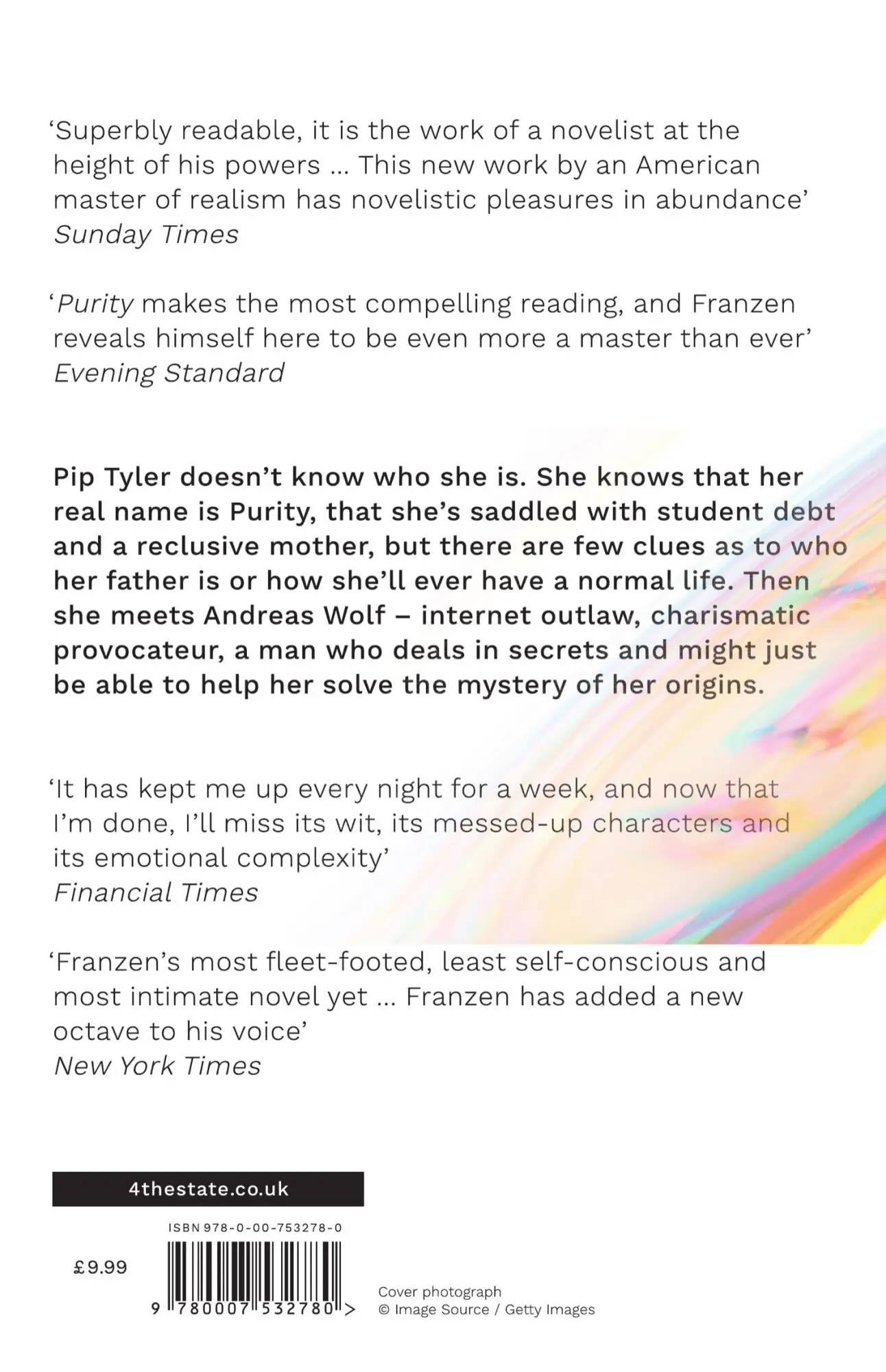 Rückseite: 9780007532780 | Purity | Jonathan Franzen | Taschenbuch | 576 S. | Englisch | 2016