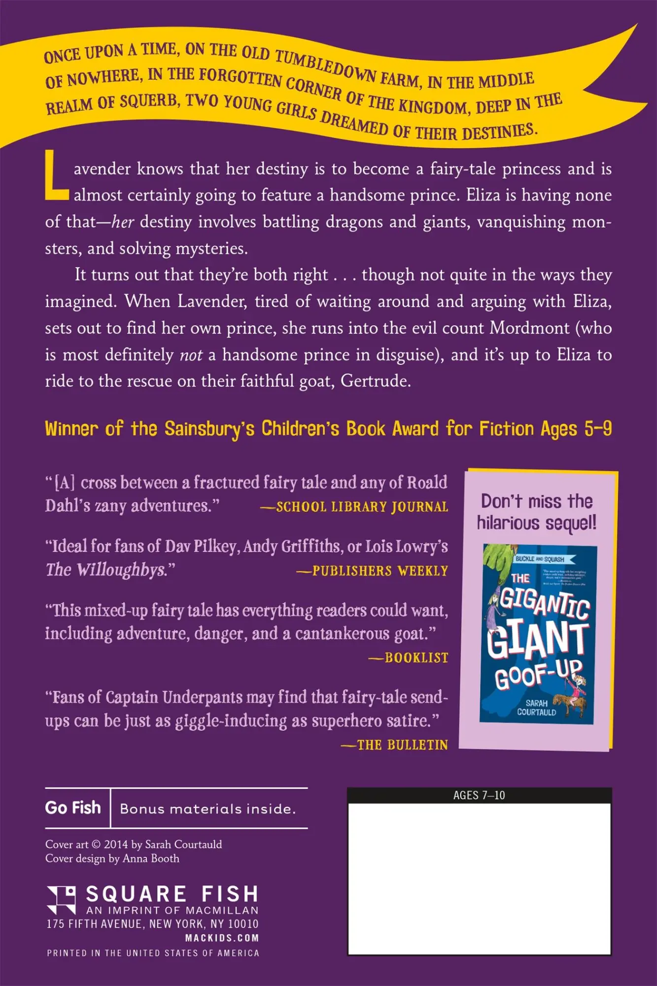 Rückseite: 9781250052780 | Buckle and Squash | The Perilous Princess Plot | Sarah Courtauld