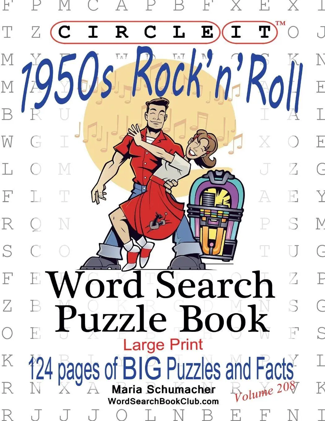 Cover: 9781945512780 | Circle It, 1950s Rock'n'Roll, Word Search, Puzzle Book | Llc (u. a.)
