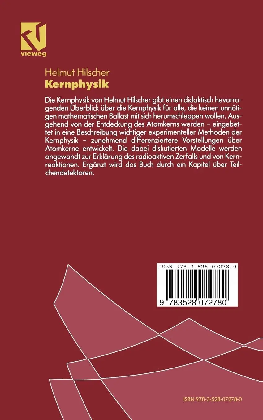 Rückseite: 9783528072780 | Kernphysik | Helmut Hilscher | Taschenbuch | Paperback | x | Deutsch