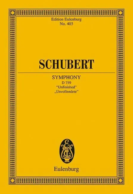 Cover: 9783795762780 | Sinfonie Nr.7 h-Moll D 759 (Die Unvollendete), Partitur | Buch | 1986