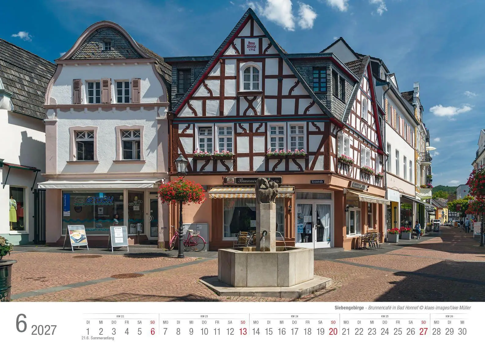 Bild: 9783965352780 | Siebengebirge 2027 Bildkalender A3 quer, spiralgebunden | Holger Klaes