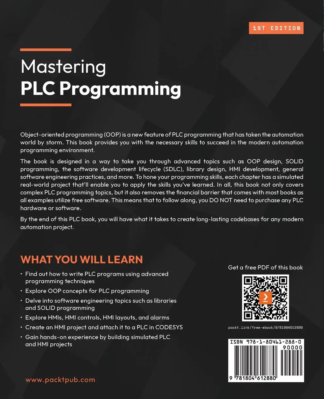 Rückseite: 9781804612880 | Mastering PLC Programming | M. T. White | Taschenbuch | Englisch