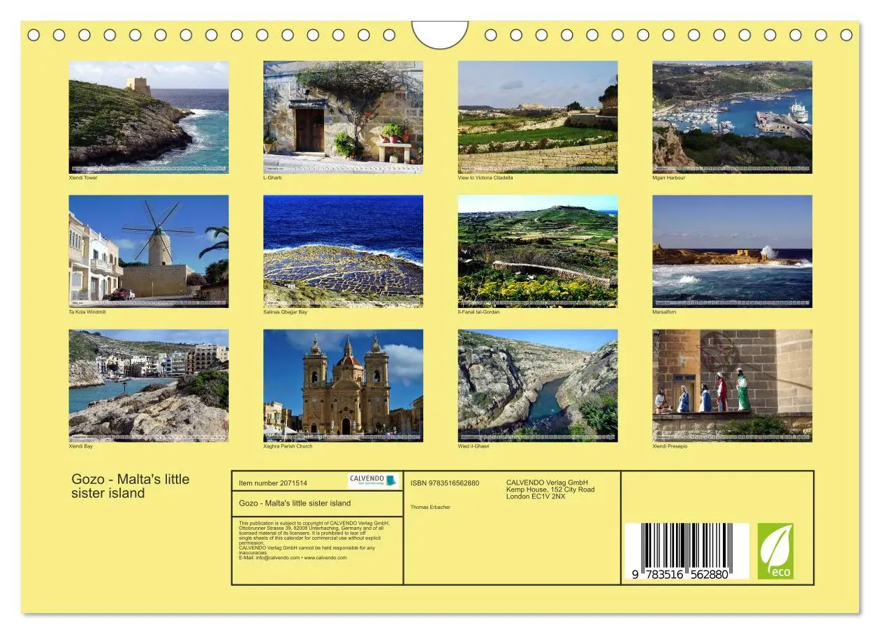 Bild: 9783516562880 | Gozo - Malta's little sister island (Wall Calendar 2026 DIN A4...