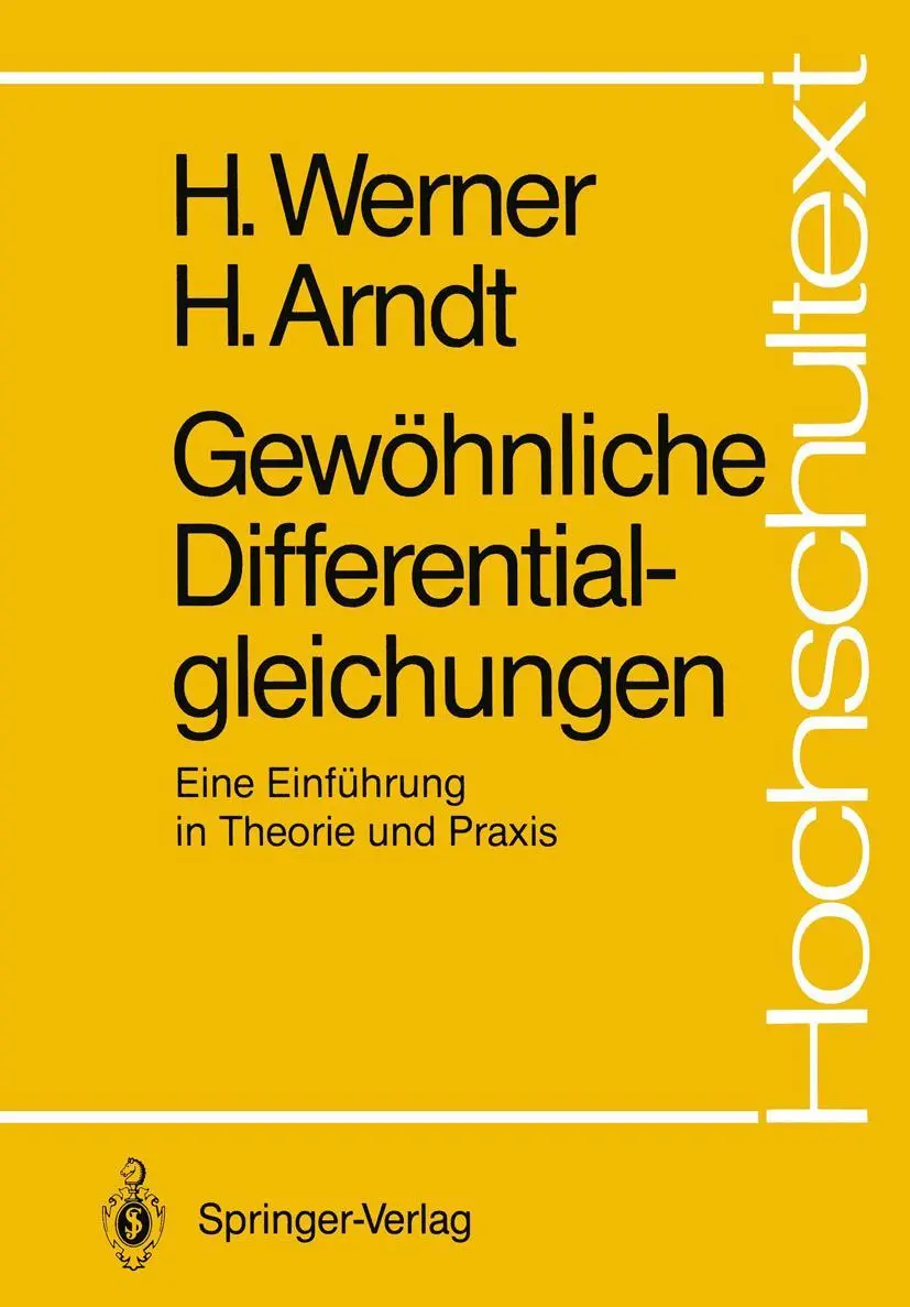 Cover: 9783540152880 | Gewöhnliche Differentialgleichungen | Herbert Arndt (u. a.) | Buch | x